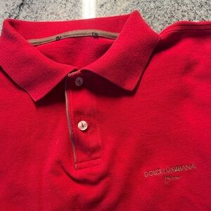 Dolce & Gabbana Vibrant Red Polo
